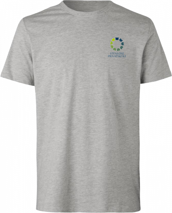 ID - Sp T-Shirt Herre Med Rygtryk - Grå Melange