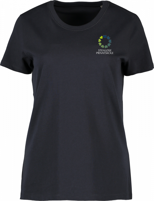 ID - Sp T-Shirt Dame Med Rygtryk - Navy